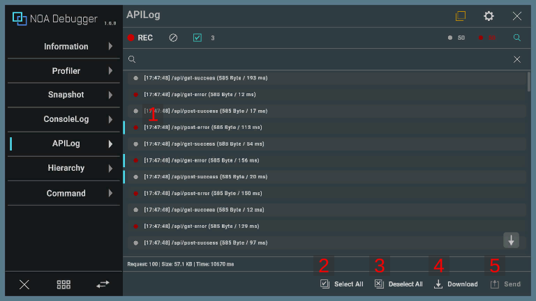 api-log-selection